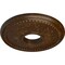 Ekena Millwork Tirana Ceiling Medallion (Canopies up to 4 3/4"), 13 7/8"OD x 3 3/4"ID x 1 1/4"P, Root Beer Crackle CM13TIRBC - alternate 2